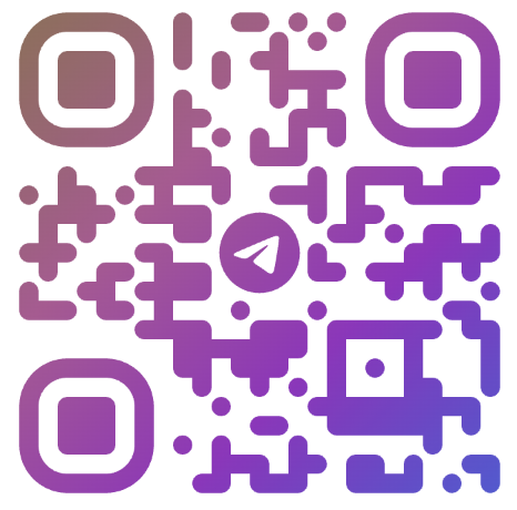 QR code to chat with Leo on Telegram